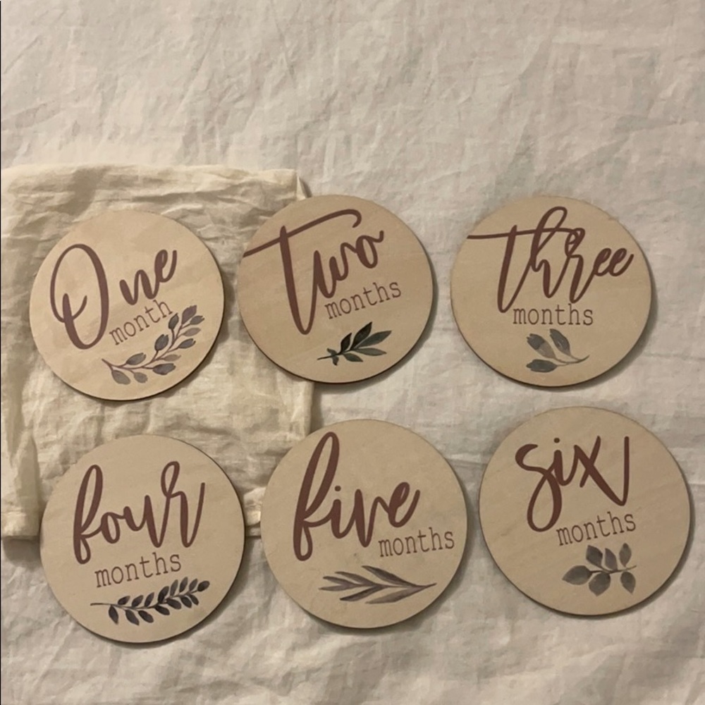 Baby Monthly Milestone signs